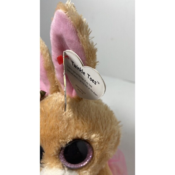 Ty Beanie Boos Plush Twinkle Toes the Bunny Rabbit 8 inch with Paper Hang Tags - Picture 2 of 7